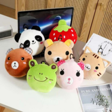 투빈하우스 동물 캐릭터 안대 쿠션 낮잠 베개, 베이지 호랑이, 1개