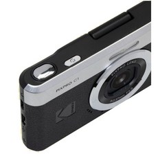 KODAK 柯達 PIXPRO C1 翻轉螢幕數位相機 1300萬畫素 180度翻轉螢幕 輕巧便攜, 黑+64G
