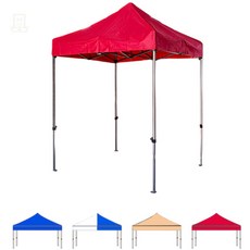 접이식 캐노피 천막 행사용 휴대용 캠핑천막 캐노피 천막 지붕+프레임 2mX2m, 2M×2M (프레임+지붕)청색