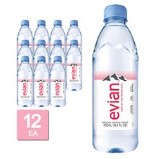 에비앙 워터 프랑스명품생수(FRENCH), 500ml, 12개