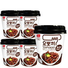 요뽀끼 짜장 떡볶이컵, 120g, 5개
