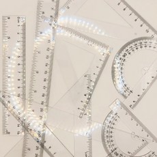 웅이몰 학생용 소형 대형 4종 각도기 삼각자 직자 자 세트