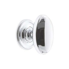 GrAND &eur Eden Prairie 4.4cm(1-3/4인치) 캐비닛 손잡이 밝은 크롬 조지타운 로제트 포함, GrAND &eur Eden Prairie 4.4cm(