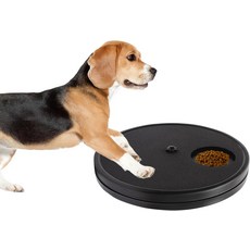 강아지 발톱 깎이 3 in 1 회전식 개 스크래치 보드 음식 보관함 상자 원형 스트레스 프리 패드 ABS 네일 그라인더 관리 파란색, Blue