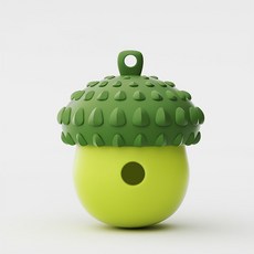 寵物狗狗矽膠藏食玩具 松果造型解壓玩具 漏食玩具 解悶神器, 1個, 薄荷綠, 薄荷綠