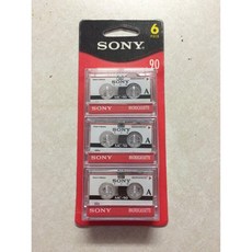 SONY mc90 마이크로카세트 오디오 테이프 6팩, 레코딩 테이프 SONY mc90 마이크로카세트 오디오