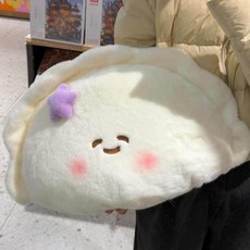올원픽 만두쿠션 화이트 베개 등쿠션 인형 만두 쿠션, 1개, 스타
