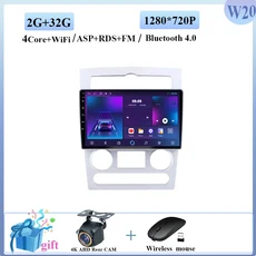 현대 로헨스 쿠페 2004 자동 라디오 스테레오 멀티미디어 플레이어 GPS 내비게이션 무선 HDR QLED 안드로이, 01 2-32G CAM A