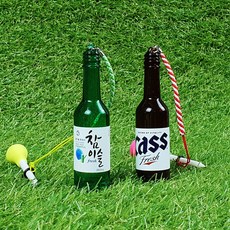 골프 술병 소주 맥주 티걸이 티꽂이 티홀더 골프악세사리 필드용품 라운딩 단체 선물, 1개, 참이슬티걸이