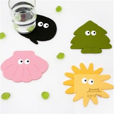 우노상점 로마네 팝아이 컵코스터 컵받침, 쉘