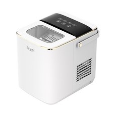 Jaymi 小型家用自動製冰機 單次製作9顆冰 一鍵觸控啟動, 白色 單次製作9顆冰 一鍵觸控啟動, 1個