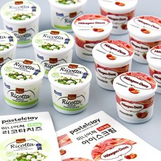 10개입 미니어처 리코타 치즈 딸기 아이스크림, 딸기 아이스크림   A-51-194
