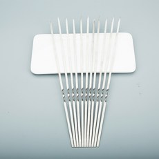 슈리팜 캠핑 바베큐 꼬치끼우기틀 꼬챙이 세트, 꼬치끼우기틀1p(선택1)+스텐꼬치10p(선택2), 1세트