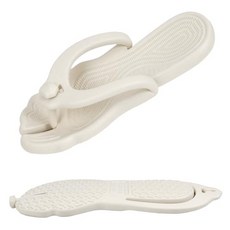 Rosoz Flip Flops for Women Men Foldable Travel Slippers Lightweight Shower Shoes Non-Slip Quick-D