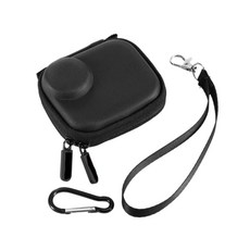 YUULNMOP DJI Osmo 나노 카메라 바디 백과 호환되는 휴대용 케이스 휴대용 컴팩트 PU 보관 가방 보호 케이스 파우치 손목 스트랩 및 카라비너 포함 Osmo 나