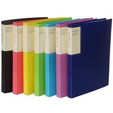 에코 케리올클리어화일40P (색상임의선택) (F)2 11 사무 서류정리 클리어화일 바인더 홀더 지퍼화일aja6+5HLr