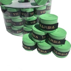 60pcs ZARSIA 블랙 컬러 테니스 오버 그립 압력 포인트 라켓 드라이 느낌 미끄럼 방지 흡수, gr n