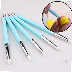 클레이조각 실리콘브러시 조각칼 미술 점토 조형작업 세밀표현 핸드메이드 아트 전문브러시, 상세페이지 참조, 1개