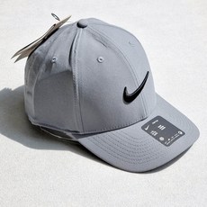 대두60호(L/XL) 나이키 모자 빅사이즈 런닝 야구 볼캡 골프 로고 스우시 자수로고 그레이, 1개