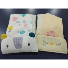 압소바해피랜드 좁쌀(숯볼) 겸용 헤이즈 짱구베개 HQA-31201, 곰(별 막대), 1개