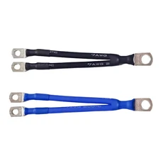 1세트 7AWG 연질 실리콘 와이어 BMS 배터리 보호 보드 용 구리 코가있는 내열성 젤 케이블, 03 length 15cm