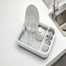 부이론 미니 싱크대 정리대 컵 그릇 트레이 식기건조대, 1개