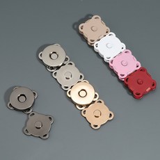 보냄 메탈 자석 단추 18mm (5개입), 5개, 화이트