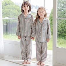 국내제작 4136 핑크스트 긴팔 아동잠옷세트