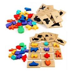 BD FellFind 영어한글 퍼즐맞추기 원목퍼즐 낱말퍼즐, 1개