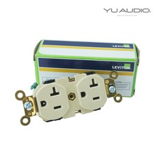 Leviton 5362 20A 125V 美國原裝進口插座, 象牙白,單插座 (不含面板), 1個