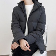 여성 오리털 점퍼 다운 후드 패딩 겨울 숏점퍼 숏패딩