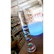利泰化學 伽利略溫度計 精準室溫顯示 居家裝飾藝術品, 1個, 小 30cm