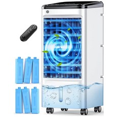 FANCOLE 63.5cm(25인치) 증발식 에어 쿨러 늪 쿨러 에어컨