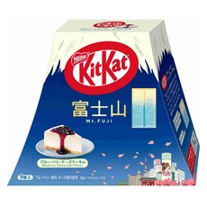 Nestle 雀巢 KitKat Kit Kat 藍莓起司蛋糕口味富士山巧克力 9片裝, 130g, 1盒
