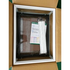 OTTO 奧圖 DIY 爬蟲缸 全強化玻璃 鋁框/塑膠框 爬蟲箱 台灣製造 爬缸 寵物缸 兩棲爬蟲, 1個, 鋁框 黑 ,75 45 46cm