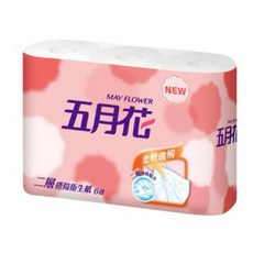 五月花捲筒衛生紙6捲, 1個, 捲筒6入, 270