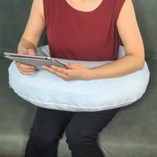 독서용 팔베개 쿠션 손목 지지 학습 휴식용 베개 영상 시청 릴렉스 쿠션 학생 공부용, 60X55CM, 밝은 하늘색(두꺼운 크리스털 벨벳)