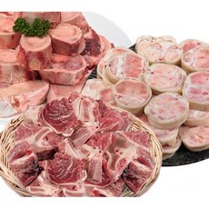 대웅황금한우 우족 1kg 1개 + 사골 1kg 1개 + 잡뼈 1kg 1개, 대웅황금한우 우족 1kg, 1개 + 사골 1kg, 1개