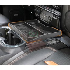 2019-2022 쉐보레 실버라도/GMC 시에라 1500 및 2020-2023 2500HD 3500HD용 충전기 구멍이 있는 센터 콘솔 오거나이저 (버킷 시트만 풀 콘솔)|깨끗, 2019-2022 쉐보레 실버라도/GMC 시에라 150