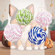 고양이 내추럴볼4P 식욕상승 빠른속도 스트레스완화 세척가능 흥미자극 과다수면예방