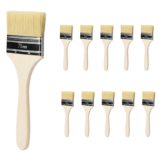 리프클린 페인트붓 도장용 부드러운 브러쉬 평붓, 10개