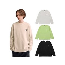 빈트릴 니트 남자 여자 기본 자수 머슬핏 캐시미어 니트DJDH5576459