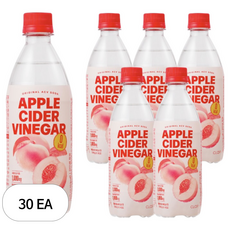 클룹 애사비소다 가성비 대용량 신비복숭아 제로 탄산음료, 500ml, 30개