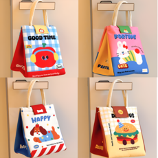 주니몽글 도시락가방 직장인런치백 보냉백, 해피댕댕이, 1개