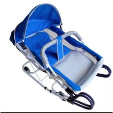 恩寶 668A 雙管加大彈搖床 加寬彈床 彈搖椅 附蚊帳 台灣製, 藍色