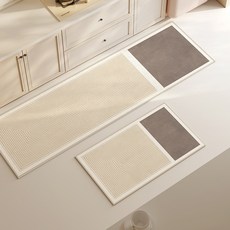 콜콜러브 가정용 패브릭발매트 흡수성 미끄럼 방지 온더맷 규조토 빨아쓰는 카페트 인테리어 러그 매트 욕실 주방 발매트, 베이지