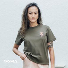 森林動物系列 山豬Fuzu布章T 橄欖綠(男女適用), 1個