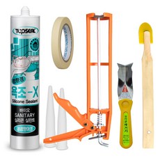 다우몰 탑씰 친환경 바이오 실리콘 + 플라스틱 건 + 마스킹 테이프 + 실리콘 제거기 + 헤라 1세트, 1개
