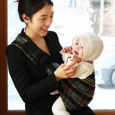 디망디 멜리 아기 사이드 힙시트 (6개월~20kg까지), 블랙트위드