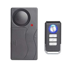 Mengshen 무선 진동 알람 자전거/자전거/오토바이/자동차/차량/문/창문용 도난 방지 도난 경보기 110db 슈퍼 라우드 (리모컨 포함), Mengshen 무선 진동 알람, 자전거/자전거/오토바